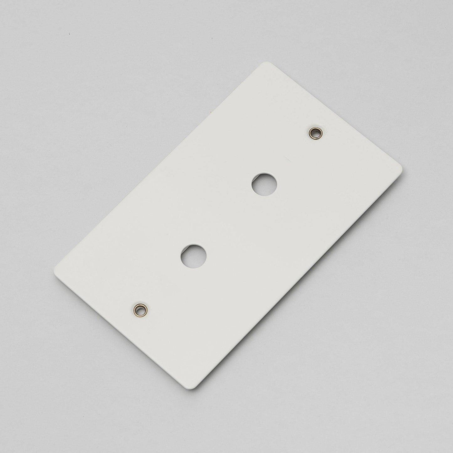 2G Wall Plate / For 2 Dimmers Or Toggles White