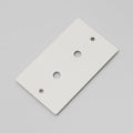 2G Wall Plate / For 2 Dimmers Or Toggles White