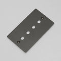 2G Wall Plate / For 4 Dimmers Or Toggles Smoked Bronze