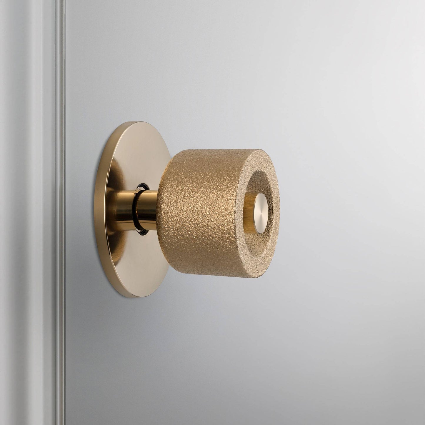 Buster + Punch Door Knob Set / Cast Brass angle