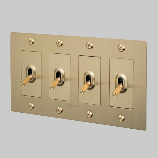 Buster + Punch 4G Toggle / 2-WAY / Linear Brass