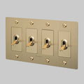 Buster + Punch 4G Toggle / 2-WAY / Linear Brass