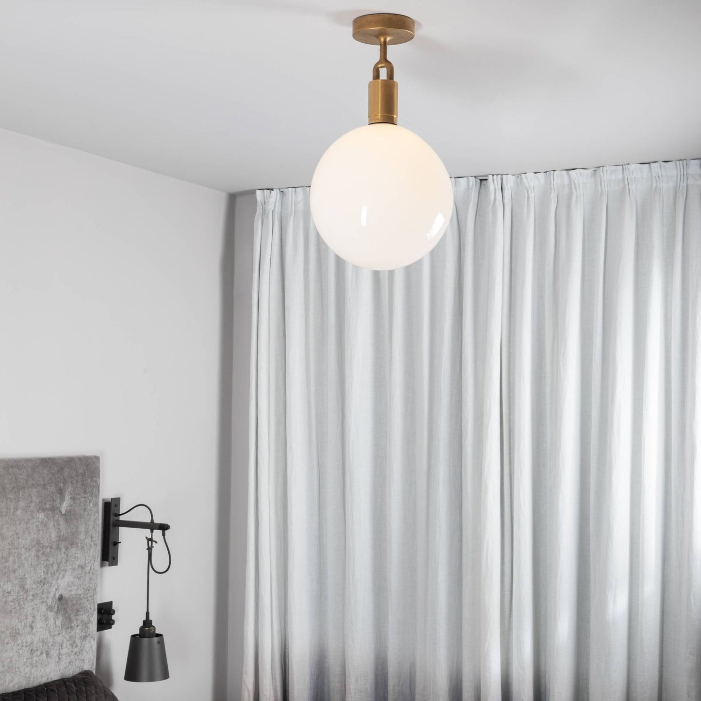 Buster + Punch Forked Ceiling / Linear / Globe / Opal / Large