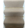 Polished Brass Finish Stair Rods with Mushroom Finials - 725mm