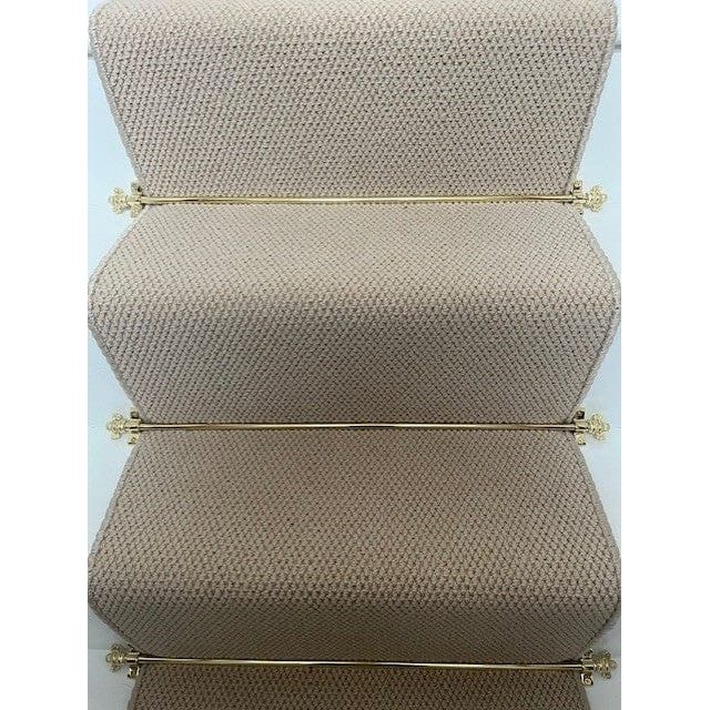 Polished Brass Finish Stair Rods with Brass Bee Finials - 900mm