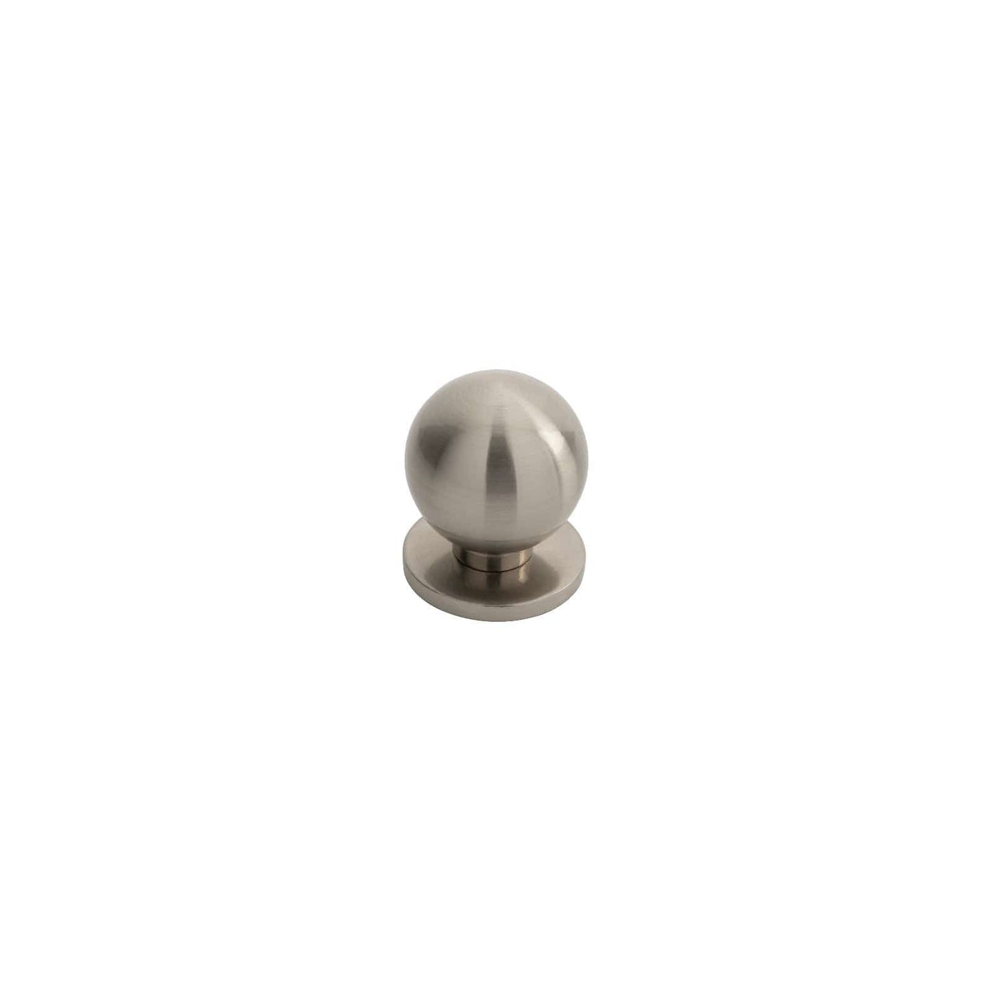 Carlisle Brass Cupboard Knob Satin Nickel 25mm FTD Stainless Steel Ball Knob w/ Rose