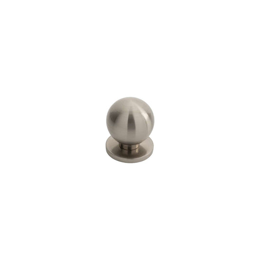Carlisle Brass Cupboard Knob Satin Nickel 25mm FTD Stainless Steel Ball Knob w/ Rose