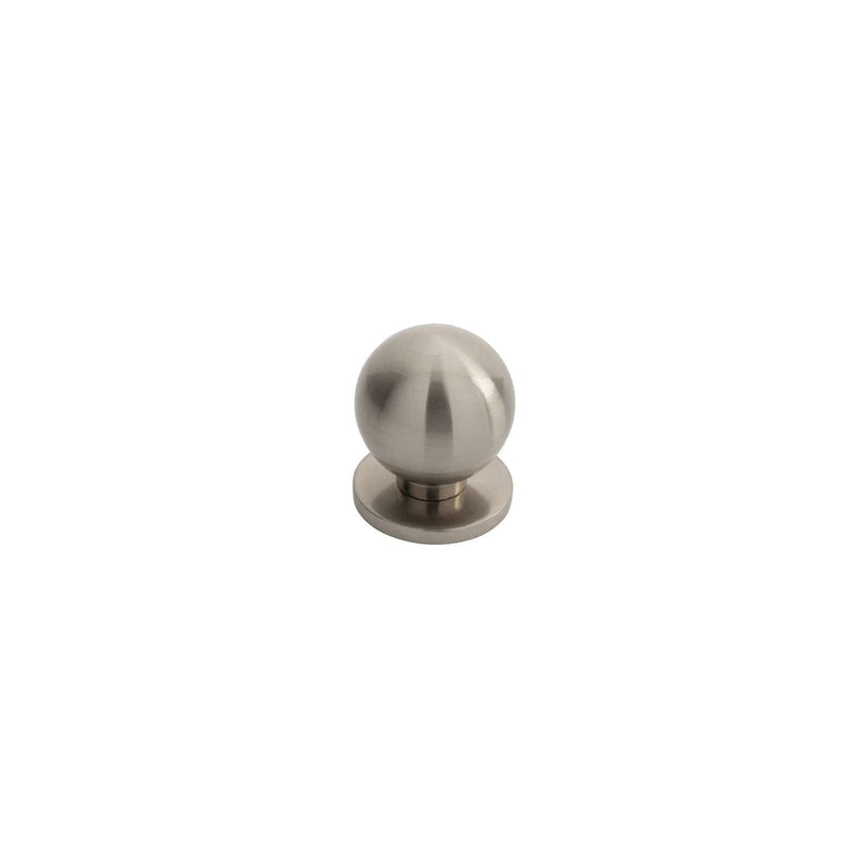 Carlisle Brass Cupboard Knob Satin Nickel 25mm FTD Stainless Steel Ball Knob w/ Rose