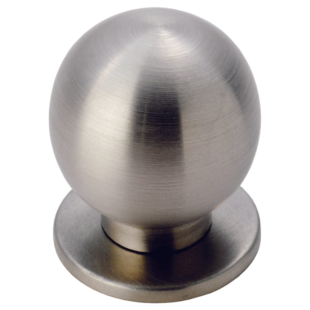 Carlisle Brass Cupboard Knob Stainless Steel 25mm FTD Stainless Steel Ball Knob w/ Rose