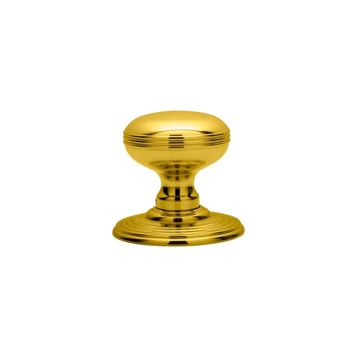 Carlisle Brass Knobs Polished Brass Delamain Ringed Knob