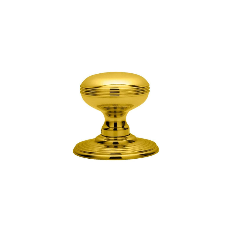 Carlisle Brass Knobs Polished Brass Delamain Ringed Knob