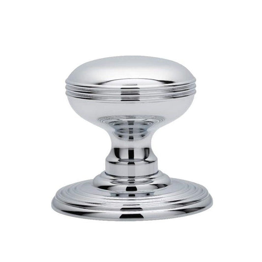 Carlisle Brass Knobs Polished Chrome Delamain Ringed Knob