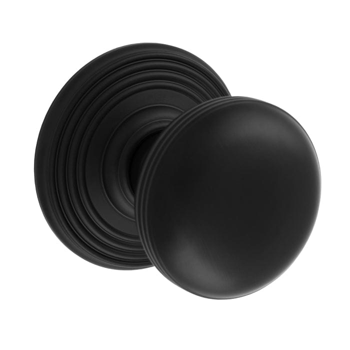 Carlisle Brass Knobs Matt Black Delamain Ringed Knob
