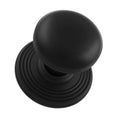 Carlisle Brass Knobs Matt Black Delamain Ringed Knob