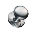 Carlisle Brass Knobs Satin Chrome Delamain Ringed Knob
