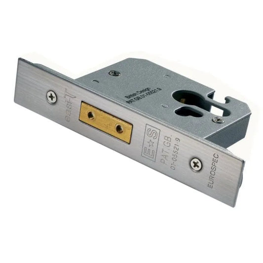 Carlisle Brass Deadlocks 64mm / PVD / Square EASI-T EURO PROFILE DEADLOCK