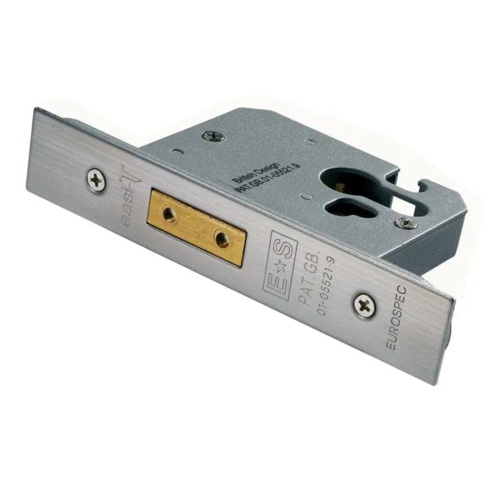 Carlisle Brass Deadlocks 76mm / PVD / Square EASI-T EURO PROFILE DEADLOCK