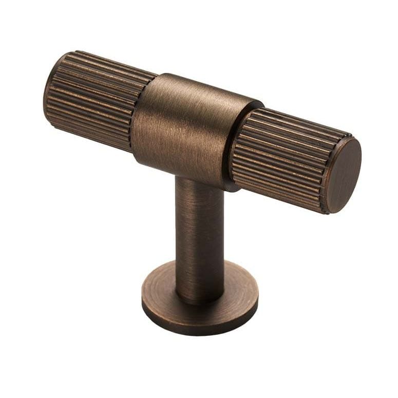 Carlisle Brass Cupboard Knob Antique Brass FTD LINES T-BAR KNOB