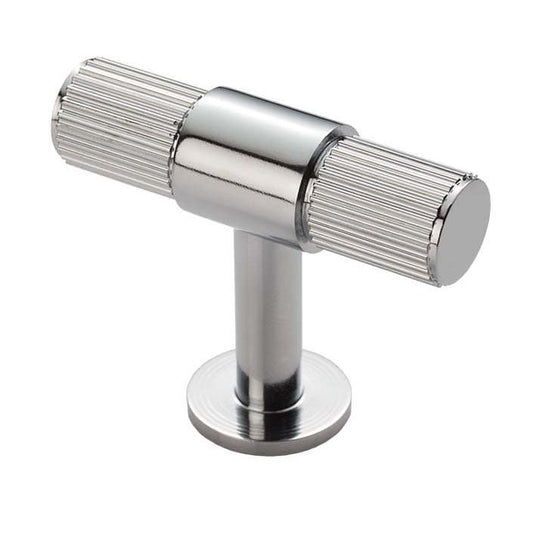 Carlisle Brass Cupboard Knob Polished Chrome FTD LINES T-BAR KNOB