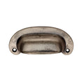 Carlisle Brass Cupboard Handles Pewter FTD OVAL PLATE CUP HANDLE 86mm c/c