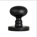 Carlisle Brass Knobs Matt Black MUSHROOM MORTICE KNOB