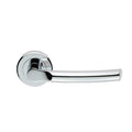 Carlisle Brass Handles Polished Chrome Serozzetta Nelson Lever On Round Rose Concealed Fix