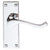 Polished Chrome / Latch / 118mm x 43mm Backplate