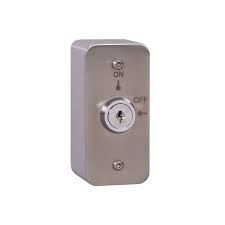 Architrave Stainless Steel On/Off Latching Key Switch with Aluminum Extrusion
