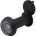 Zoo Hardware Door Viewer with Glass Lens, featuring a 14mm diameter and a 180° angle of vision, shown in black, designed for installation in doors.
