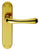 Polished Brass / Latch / 185mm x 42mm Backplate