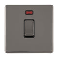 Eurolite Switches Black Nickel Concealed 3mm 1 Gang 20Amp Dp Switch - Black Nickel
