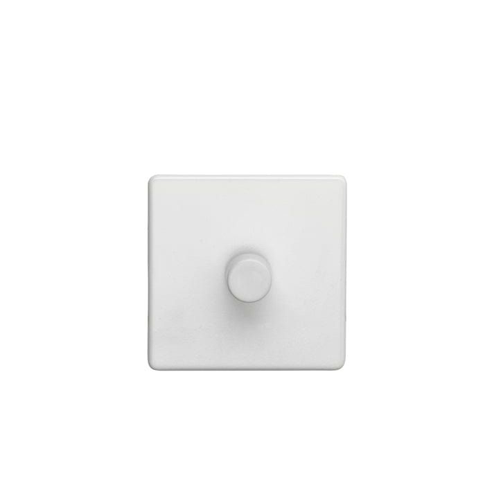 Eurolite Switches Matt White Concealed 3mm 1 Gang Dimmer - Matt White