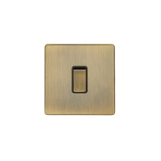 Eurolite Switches Antique Brass Concealed 3mm 1 Gang Switch - Antique Brass