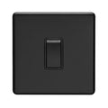 Eurolite Switches Matt Black Concealed 3mm 1 Gang Switch - Matt Black
