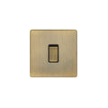 Concealed 3mm 20Amp Switch - Antique Brass