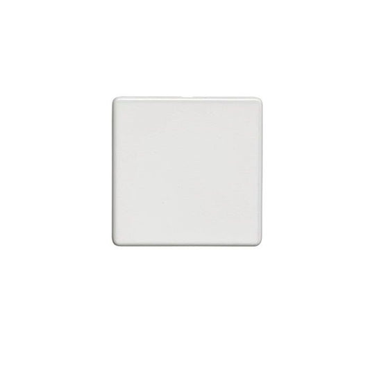 Eurolite Switches Matt White Concealed 3mm Single Blank Plate - Matt White