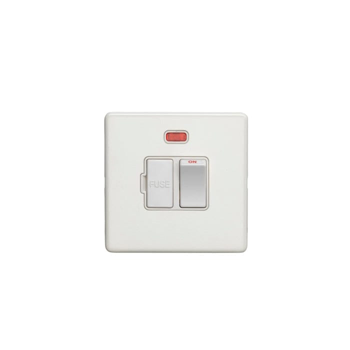 Eurolite Switches Matt White Concealed 3mm Switched Fuse Spur - Matt White
