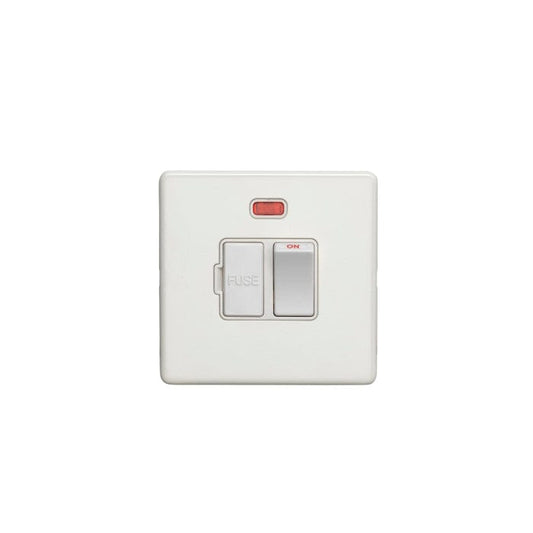 Eurolite Switches Matt White Concealed 3mm Switched Fuse Spur - Matt White