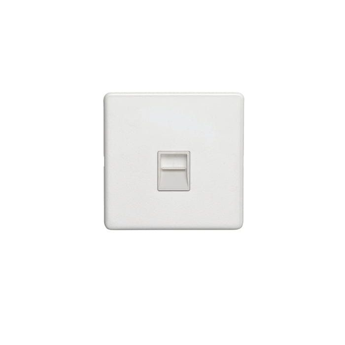 Eurolite Switches Matt White Concealed 3mm Telephone Master - Matt White