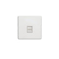 Eurolite Switches Matt White Concealed 3mm Telephone Master - Matt White