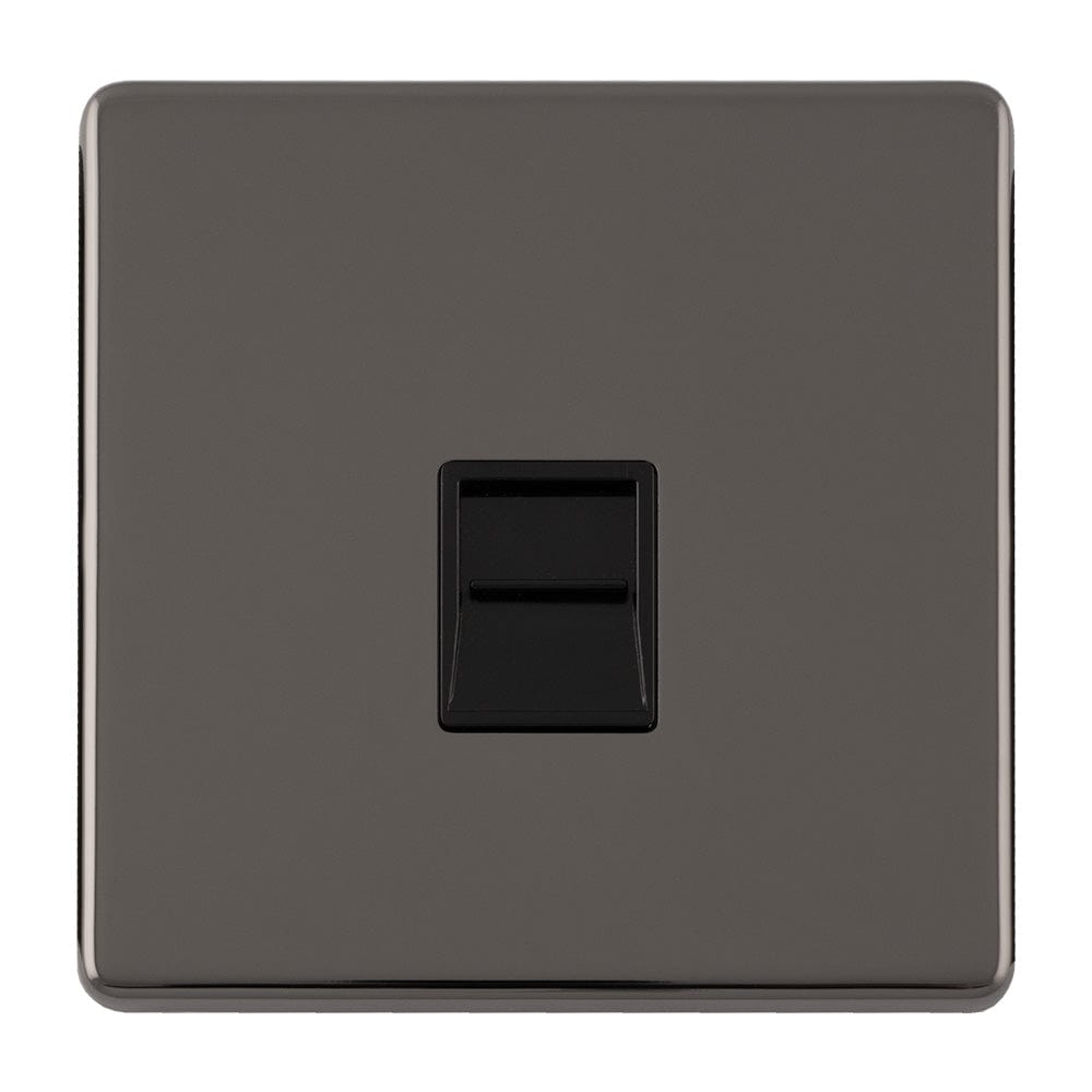 Eurolite Switches Black Nickel Concealed 3mm Telephone Slave - Black Nickel