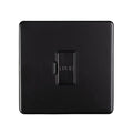 Eurolite Switches Matt Black Concealed 3mm Unswitched Fuse Spur - Matt Black