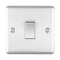 Eurolite Switches Satin Stainless Enhance Decorative 20Amp Switch - Satin Stainless