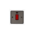 Eurolite Switches Black Nickel Enhance Decorative 45Amp Switch With Neon Indicator - Black Nickel