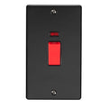 Eurolite Switches Matt Black Enhance Decorative 45Amp Switch With Neon Indicator - Matt Black