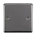 Eurolite Switches Black Nickel Enhance Decorative Single Blank Plate - Black Nickel