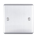 Eurolite Switches Satin Stainless Enhance Decorative Single Blank Plate - Satin Stainless