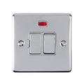 Eurolite Switches Polished Chrome Enhance Decorative Switched Fuse Spur With Neon Indicator - Polished Chrome