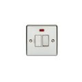 Eurolite Switches Polished Chrome Enhance Decorative Switched Fuse Spur With Neon Indicator - Polished Chrome
