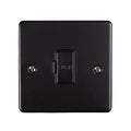 Eurolite Switches Matt Black Enhance Decorative Unswitched Fuse Spur - Matt Black